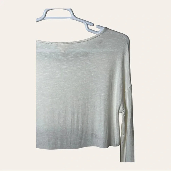 0774. ANTHROPOLOGIE MEADOW RUE LONG SLEEVE TOP COLOR BLOCK SIZE MEDIUM - Picture 7 of 10